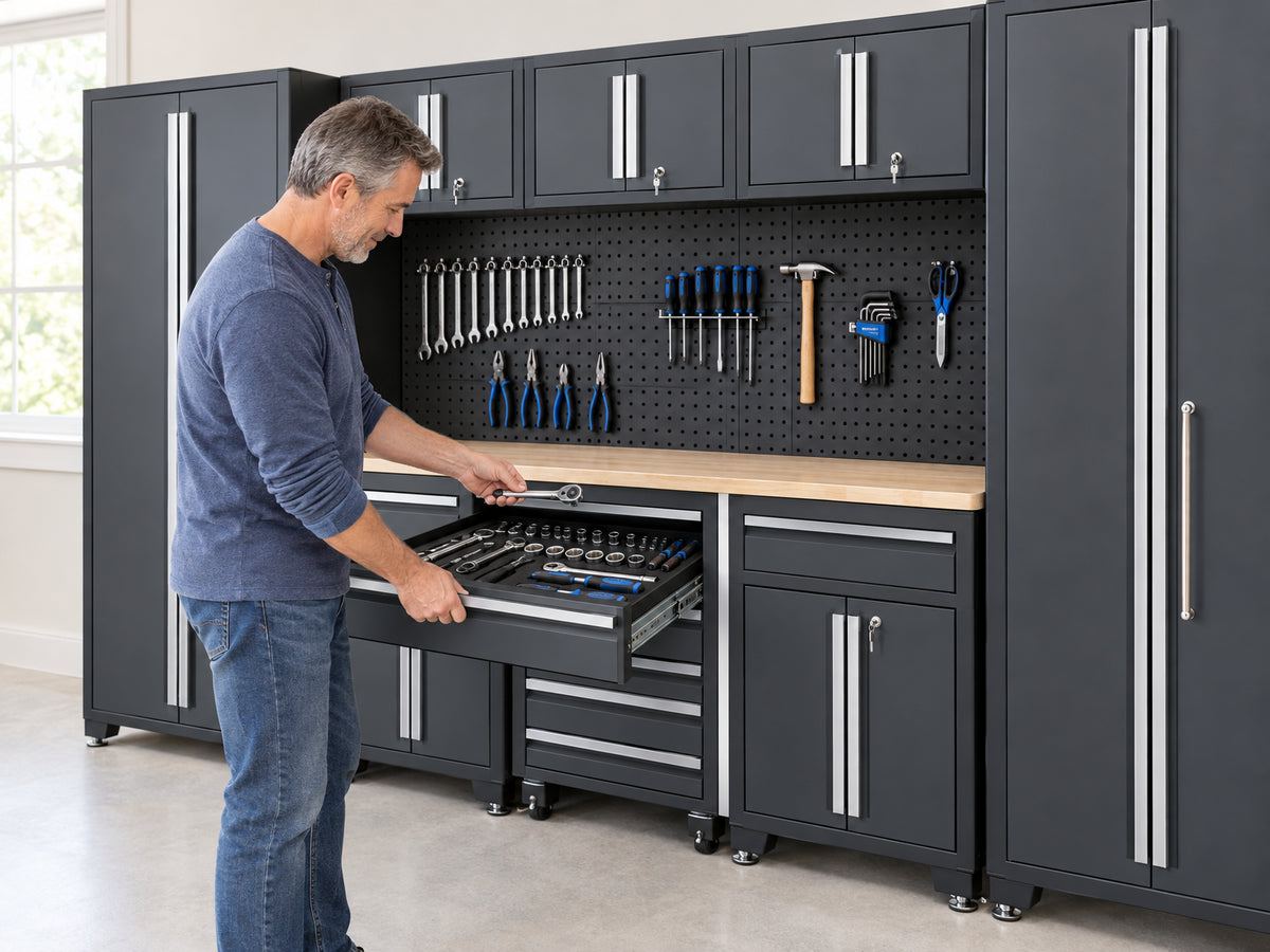 9-Piece Garage Shop Tool Storage