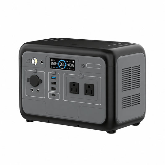1800W Solar Generator Lifepo4 Battery Home Outdoor Emergency Portable Power Station with Wireless Charging